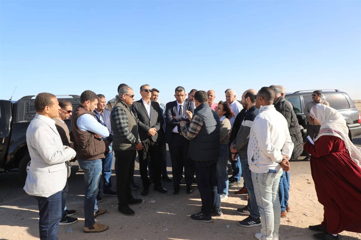 جولة محافظ البحر الاحمر بالطريق الدائري الأوسط 