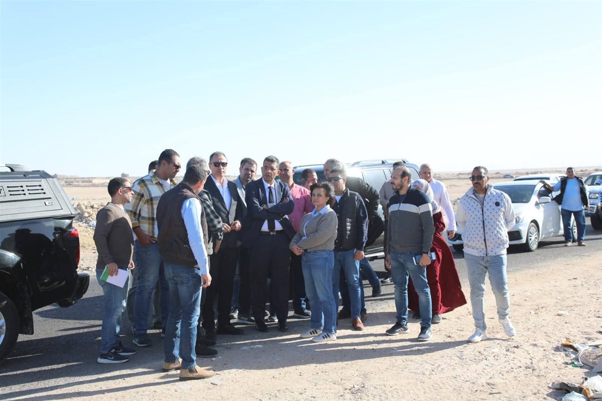 جولة محافظ البحر الاحمر بالطريق الدائري الأوسط 