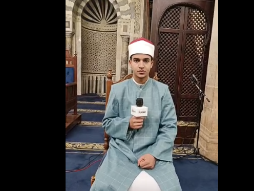 أصغر إمام قبلة بالجامع الأزهر