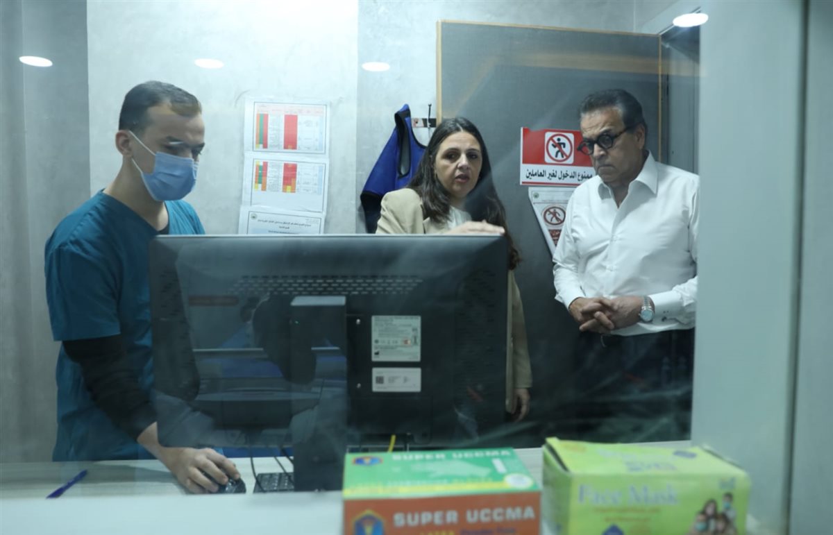 وزير الصحة يتفقد النموذج المرجعي الأول لرعاية السكتة الدماغية الشاملة بمستشفى القناطر الخيرية