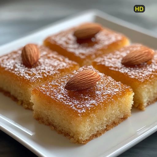 طريقة عمل البسبوسة زي المحلات