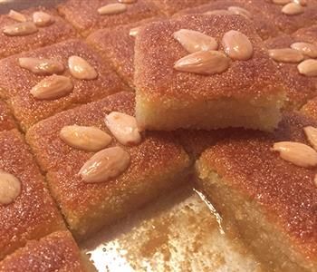 طريقة عمل البسبوسة زي المحلات