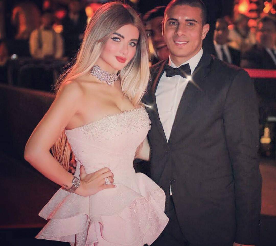 محمد زيدان وزوجته&nbsp;