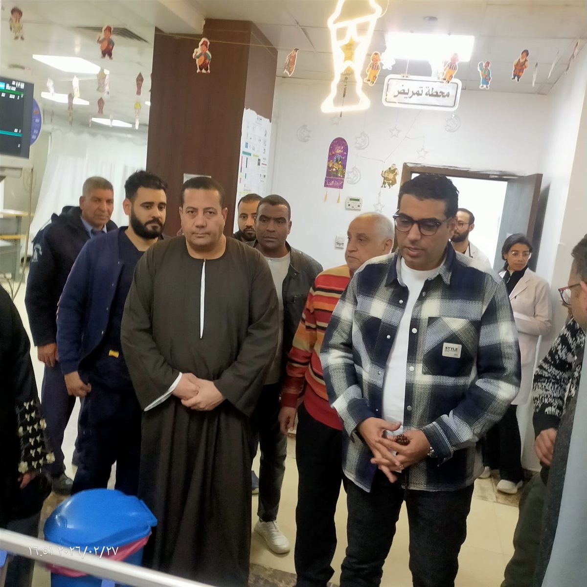 زيارة نائب محافظ الأقصر لمصابي حادث أرمنت&nbsp;