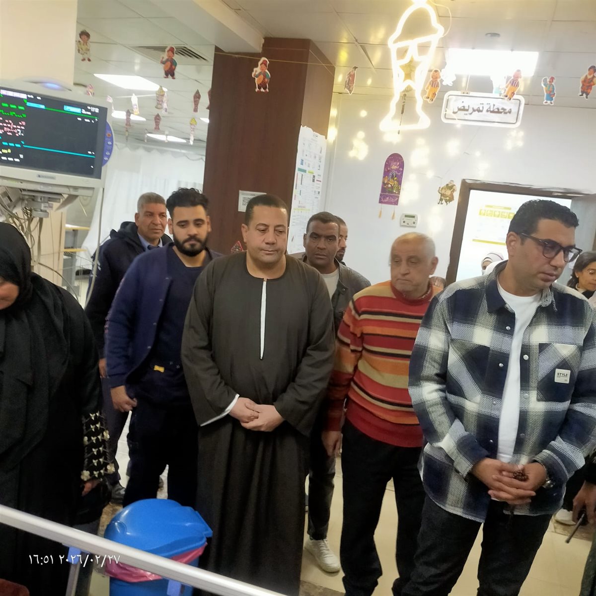 زيارة نائب محافظ الأقصر لمصابي حادث أرمنت&nbsp;