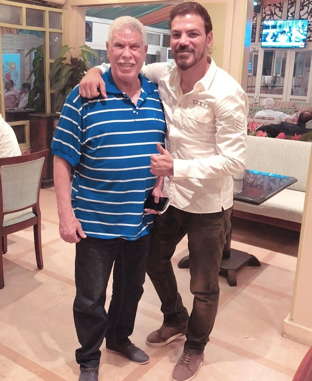 عمرو زكي وحسن شحاتة&nbsp;