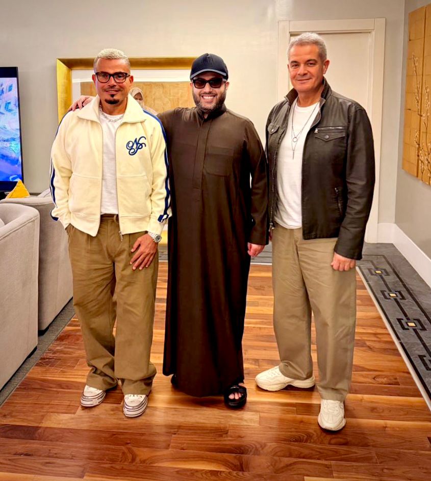 المستشار تركي آل الشيخ و الهضبة عمرو دياب