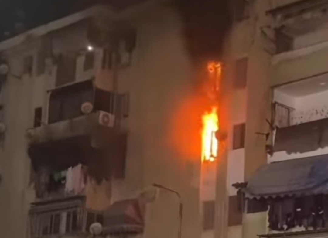 حريق وحدة سكنية ببورسعيد 