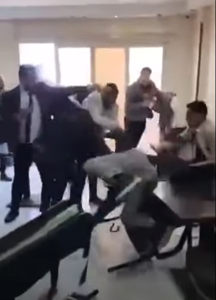 جانب من المشاجرة