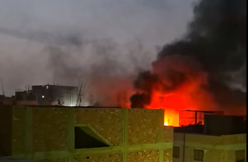 السيطرة على حريق ورشة خياطة في الجيزة