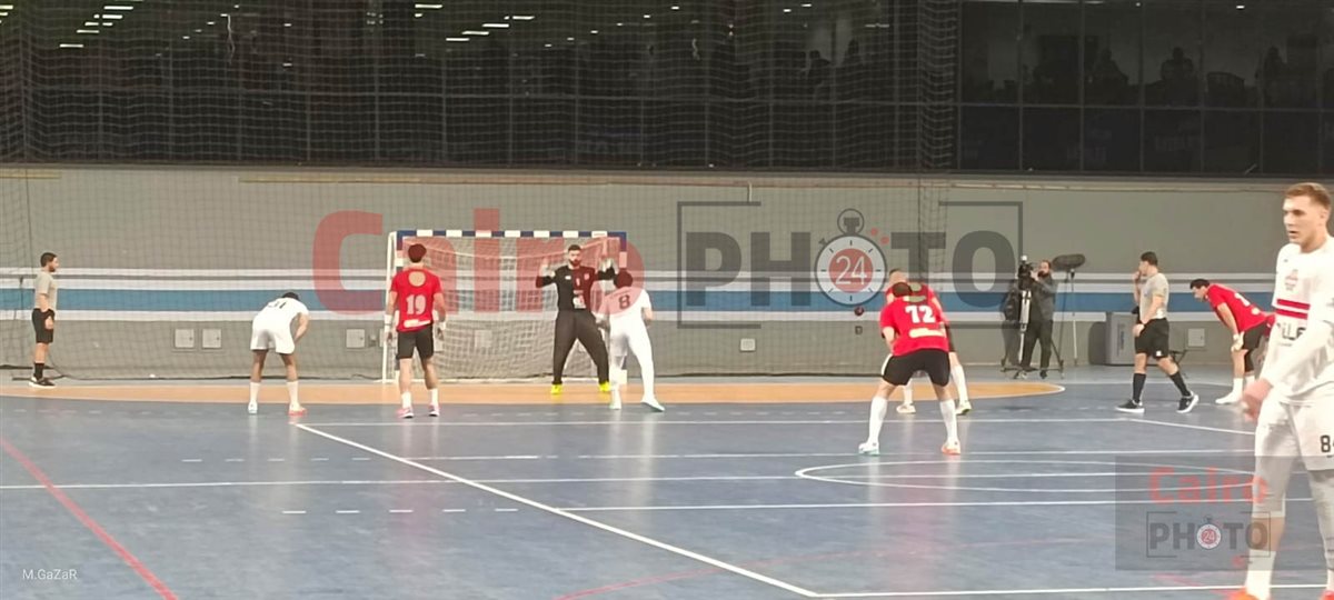 <strong>لقطات من مباراة الأهلي والزمالك في كرة اليد</strong>