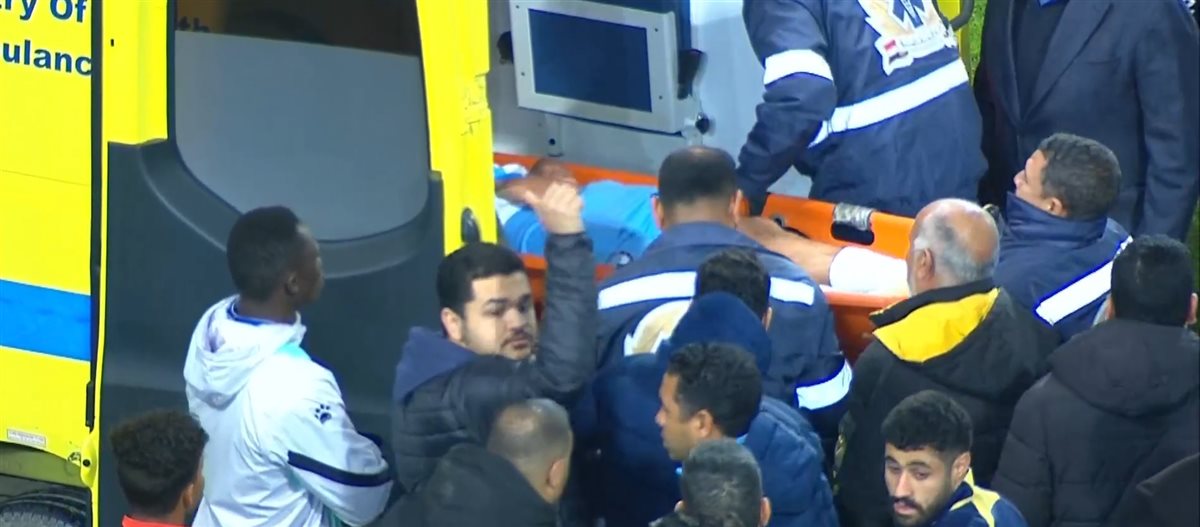 إصابة خطيرة لـ محمد حمدي لاعب بيراميدز في مباراة بتروجت بـ كأس مصر (1)