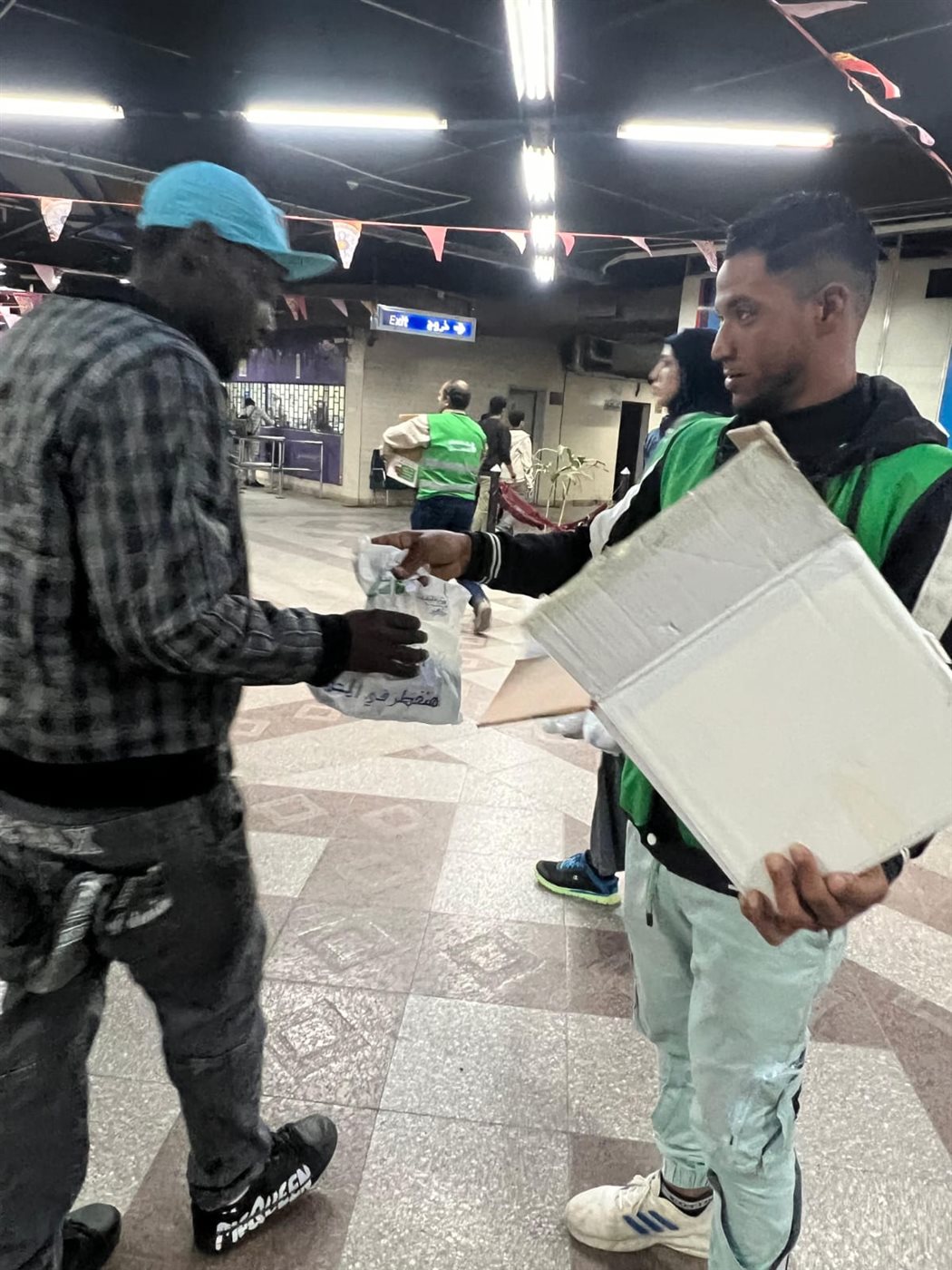 جانب من حملة هنفطر في المحطة
