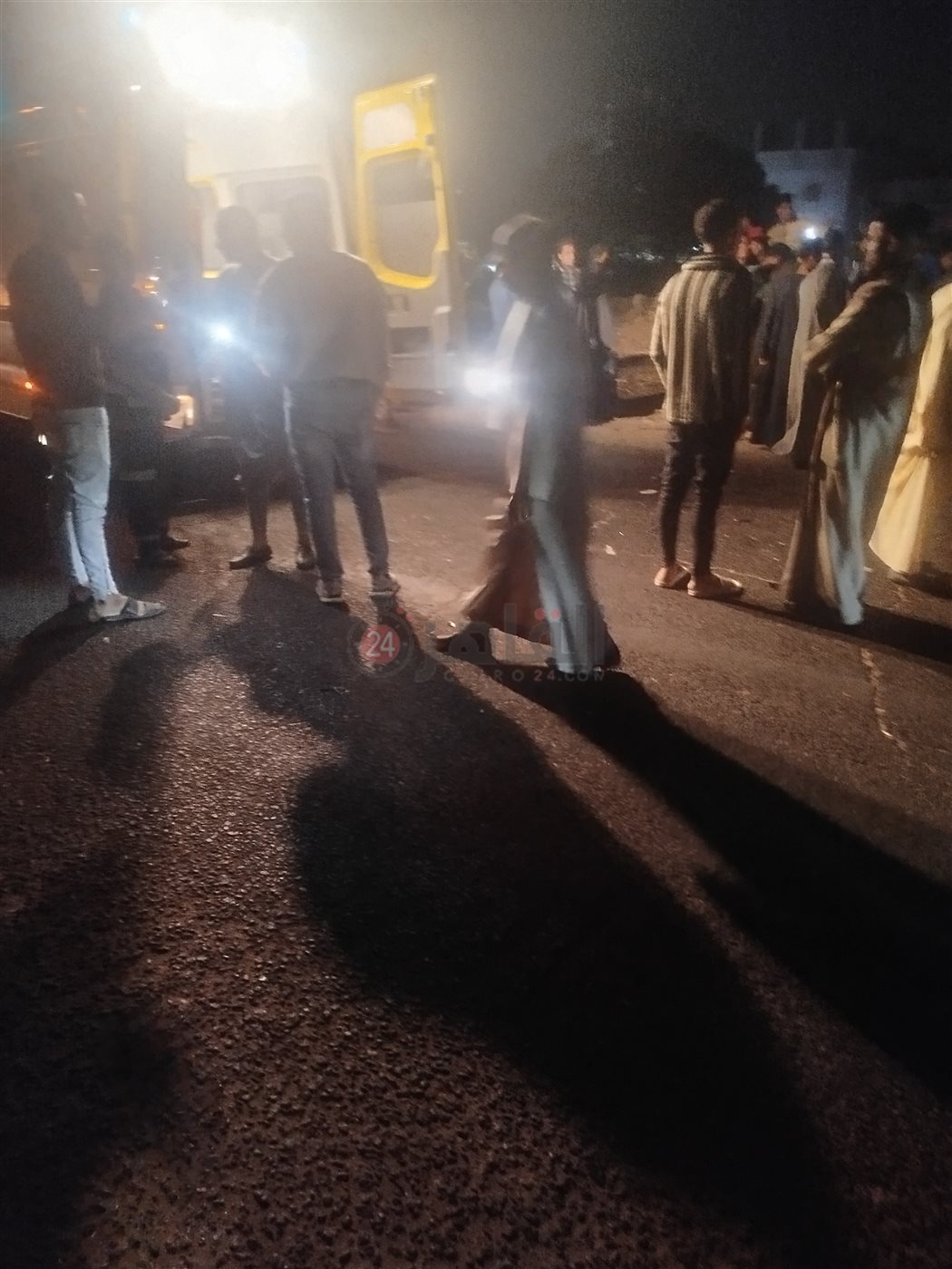 حادث تصادم ميكروباص بموتوسيكل&nbsp;