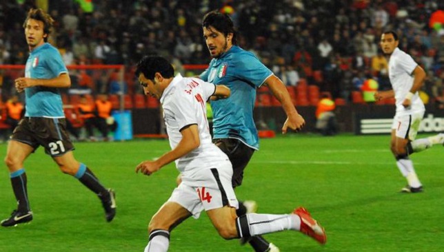 سيد معوض أمام إيطاليا