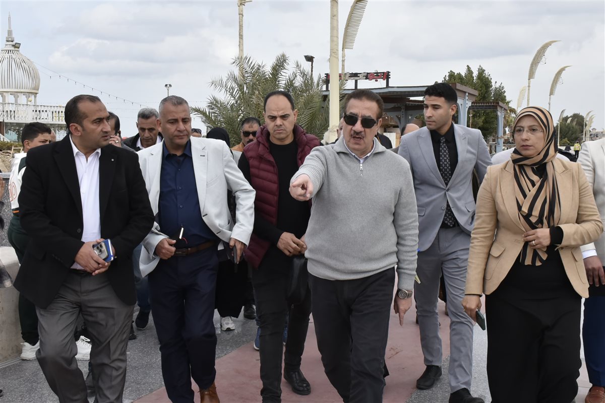 محافظ بورسعيد يتفقد كورنيش وشاطئ بورسعيد