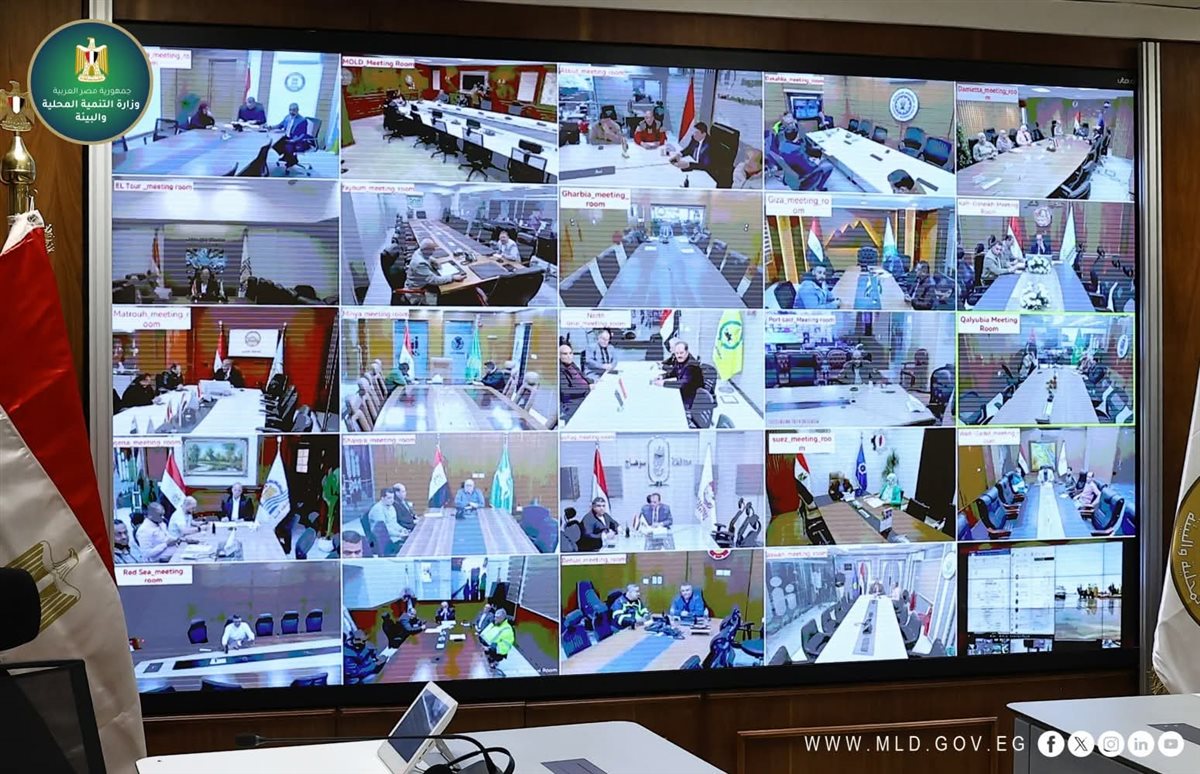 وزيرة التنمية المحلية تتابع أمطار المحافظات 