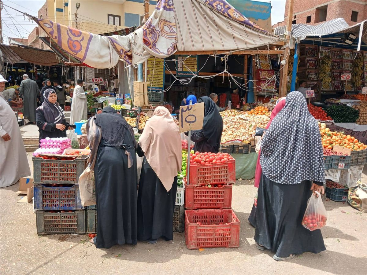 منافذ لبيع الخضر والفاكهة بالوادى الجديد