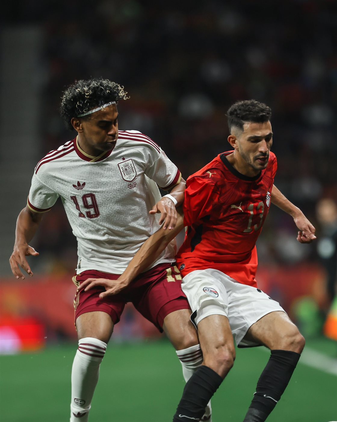 مباراة مصر وإسبانيا