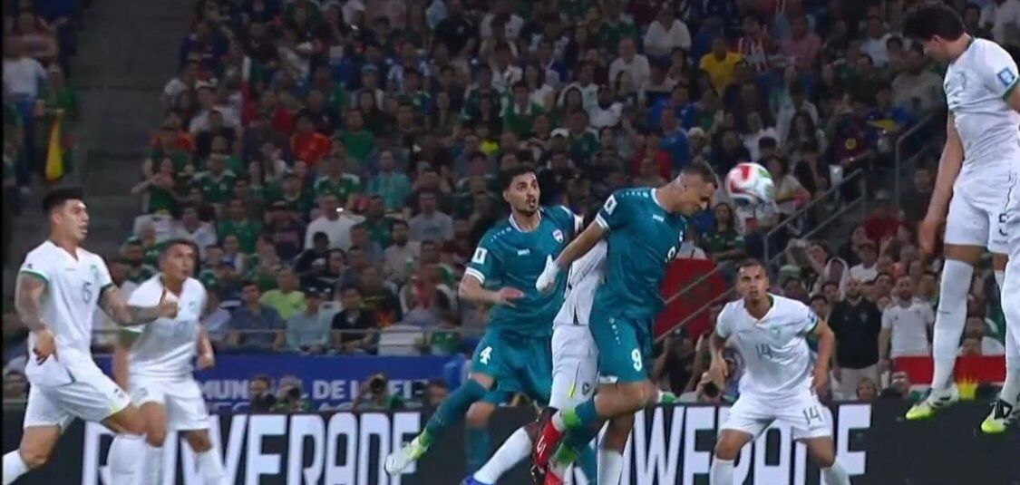 هدف علي الحمادي لاعب منتخب العراق في مرمى منتخب بوليفيا في نهائي الملحق العالمي المؤهل إلى كأس العالم 2025