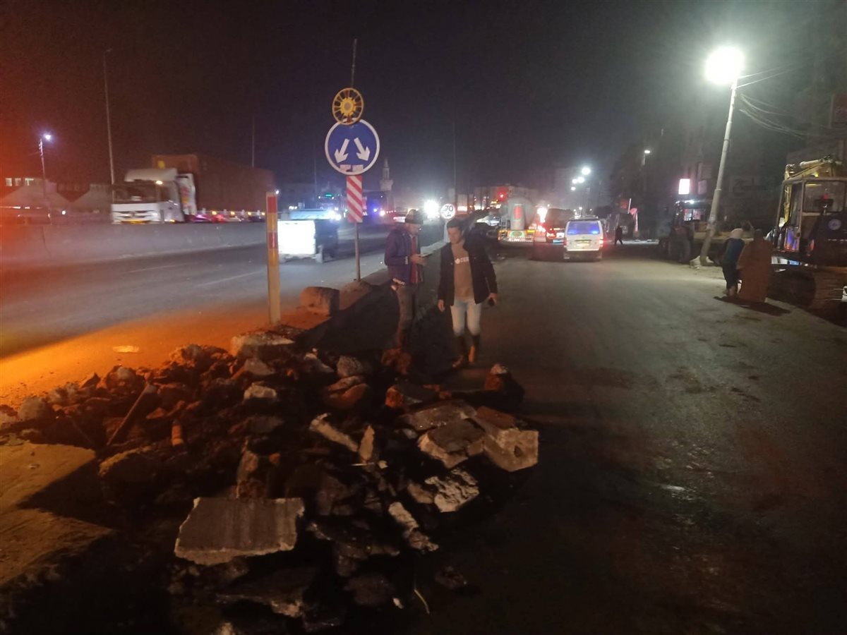 &nbsp;بدء تركيب محددات ارتفاع بمداخل قويسنا بالمنوفية