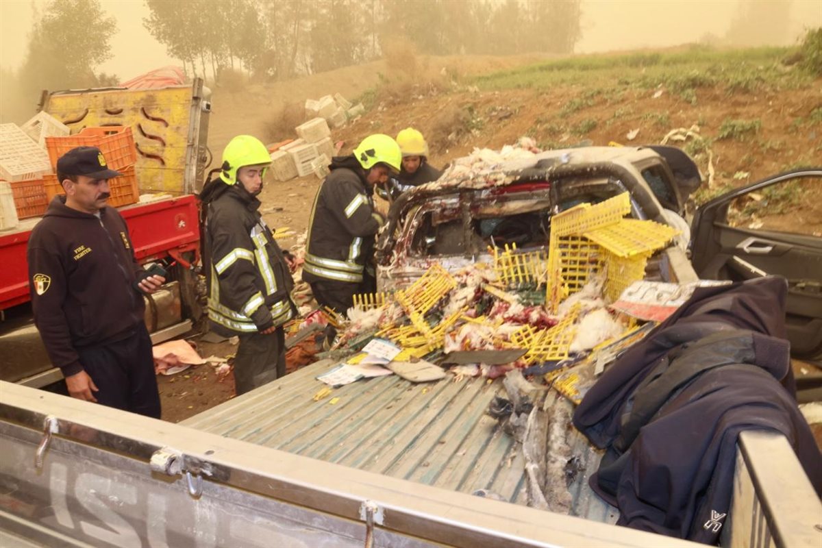 المحافظ في موقع الحادث