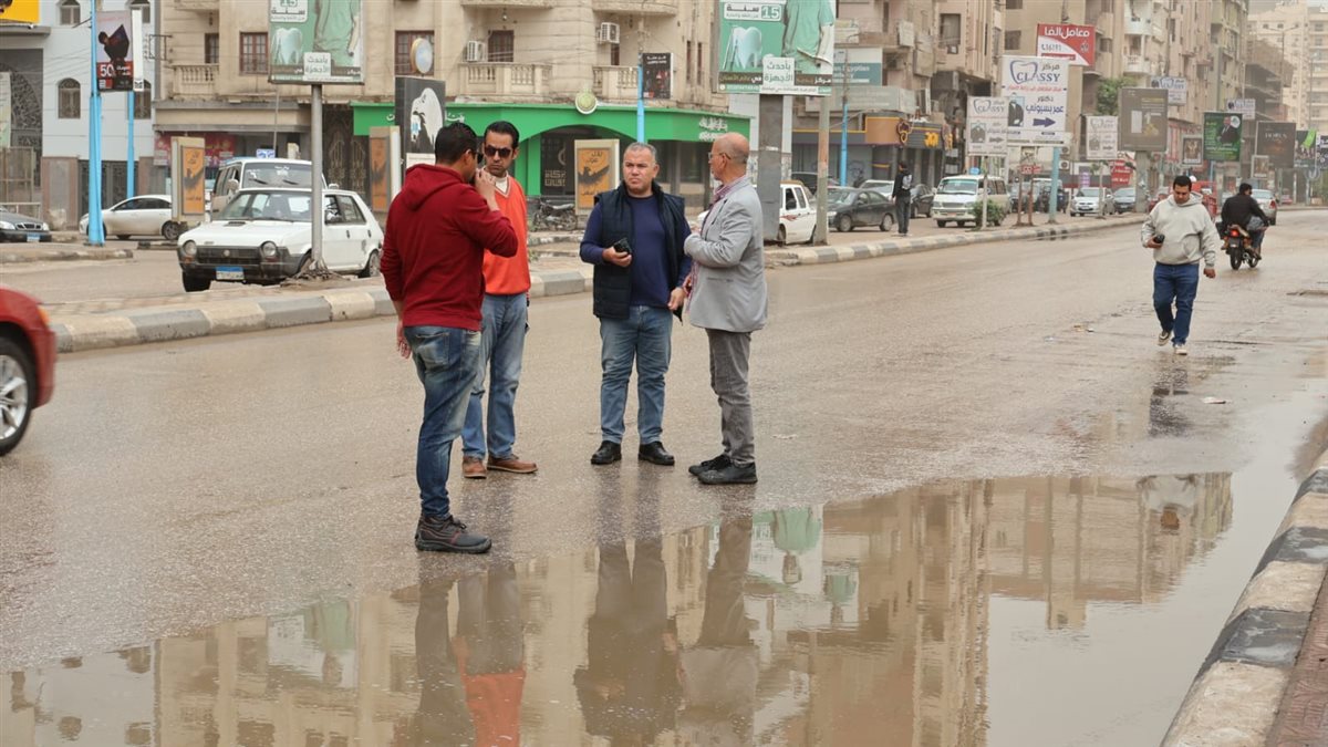 أعمال سحب وشفط تجمعات الأمطار
