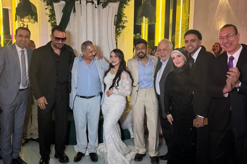 لقطات من خطوبة ابنة الفنان محمد رضوان بحضور نجوم الفن