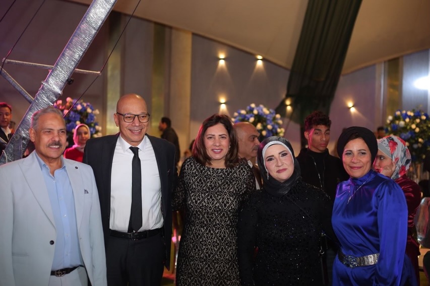 لقطات من خطوبة ابنة الفنان محمد رضوان بحضور نجوم الفن