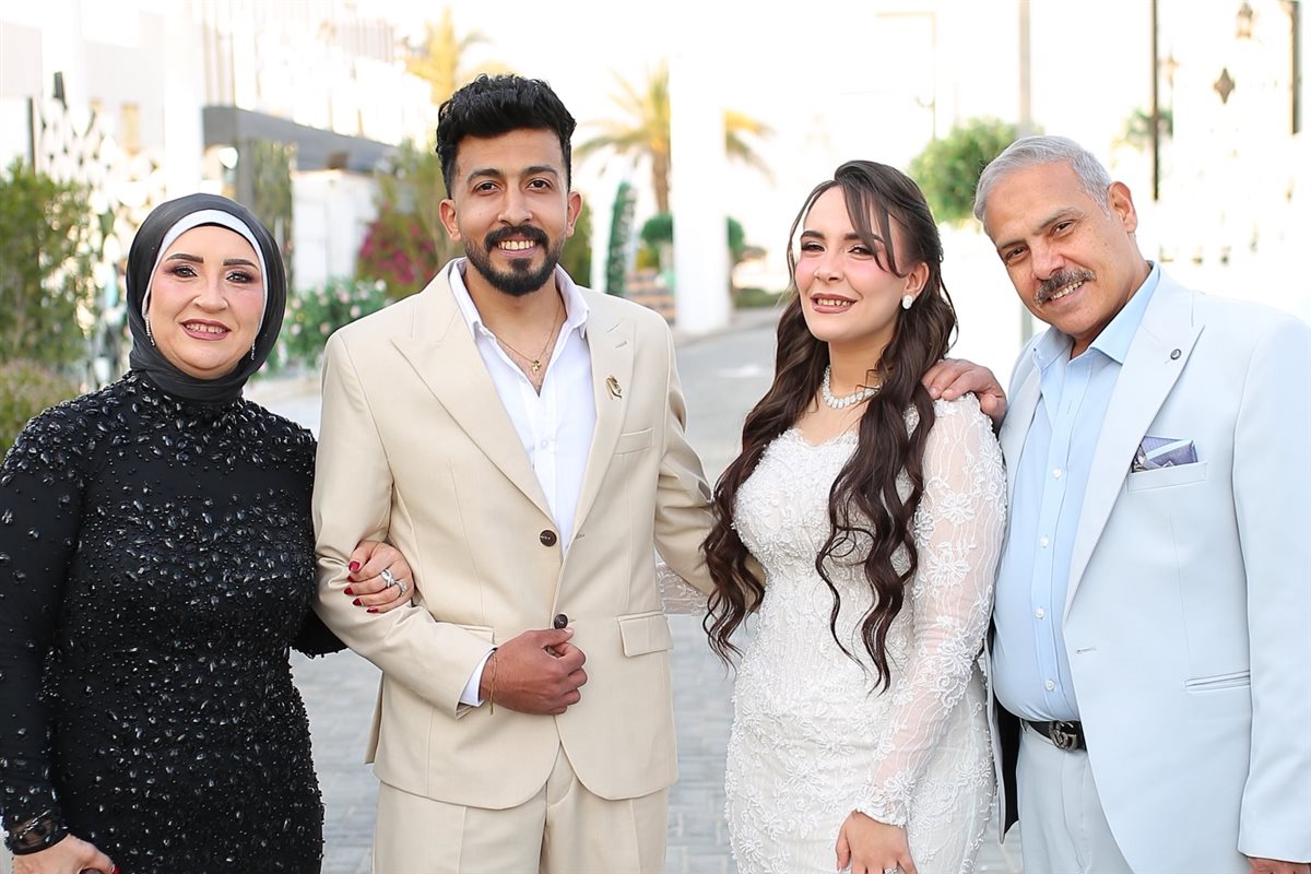 لقطات من خطوبة ابنة الفنان محمد رضوان بحضور نجوم الفن