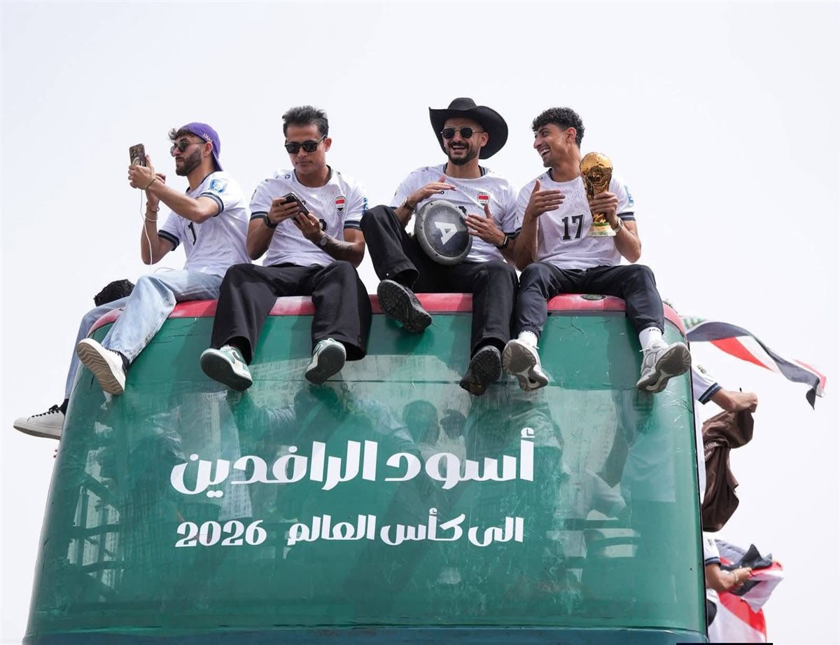 لقطات من استقبال منتخب العراق في بغداد بعد التأهل إلى كأس العالم