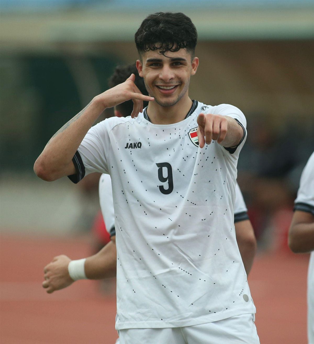 مصطفى قابيل لاعب منتخب العراق