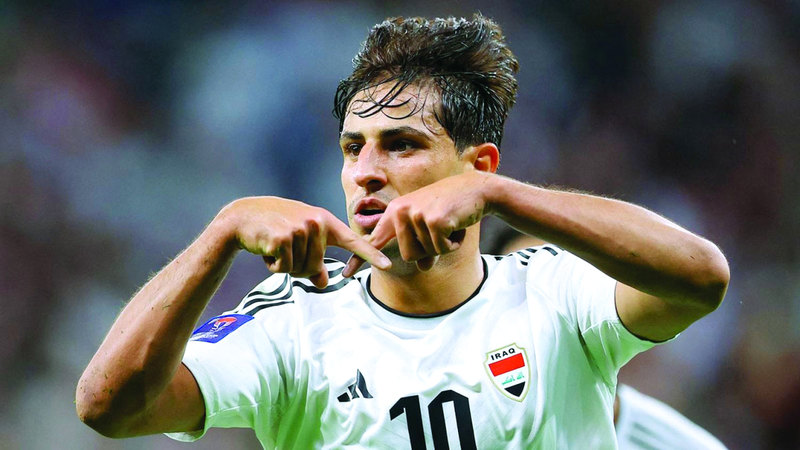 <strong>مهند علي لاعب منتخب العراق</strong>