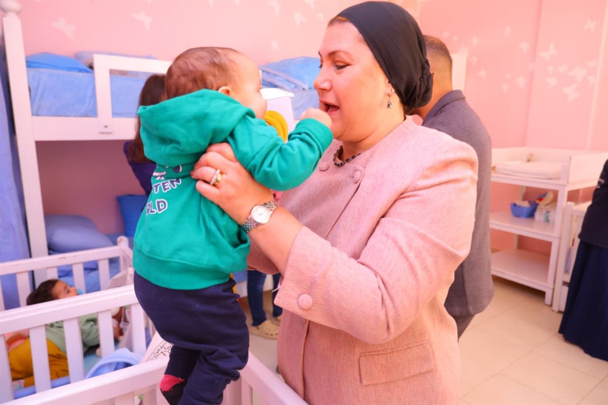 رئيسة القومي للطفولة والأمومة تتفقد مركز فيس للكفالة&nbsp;