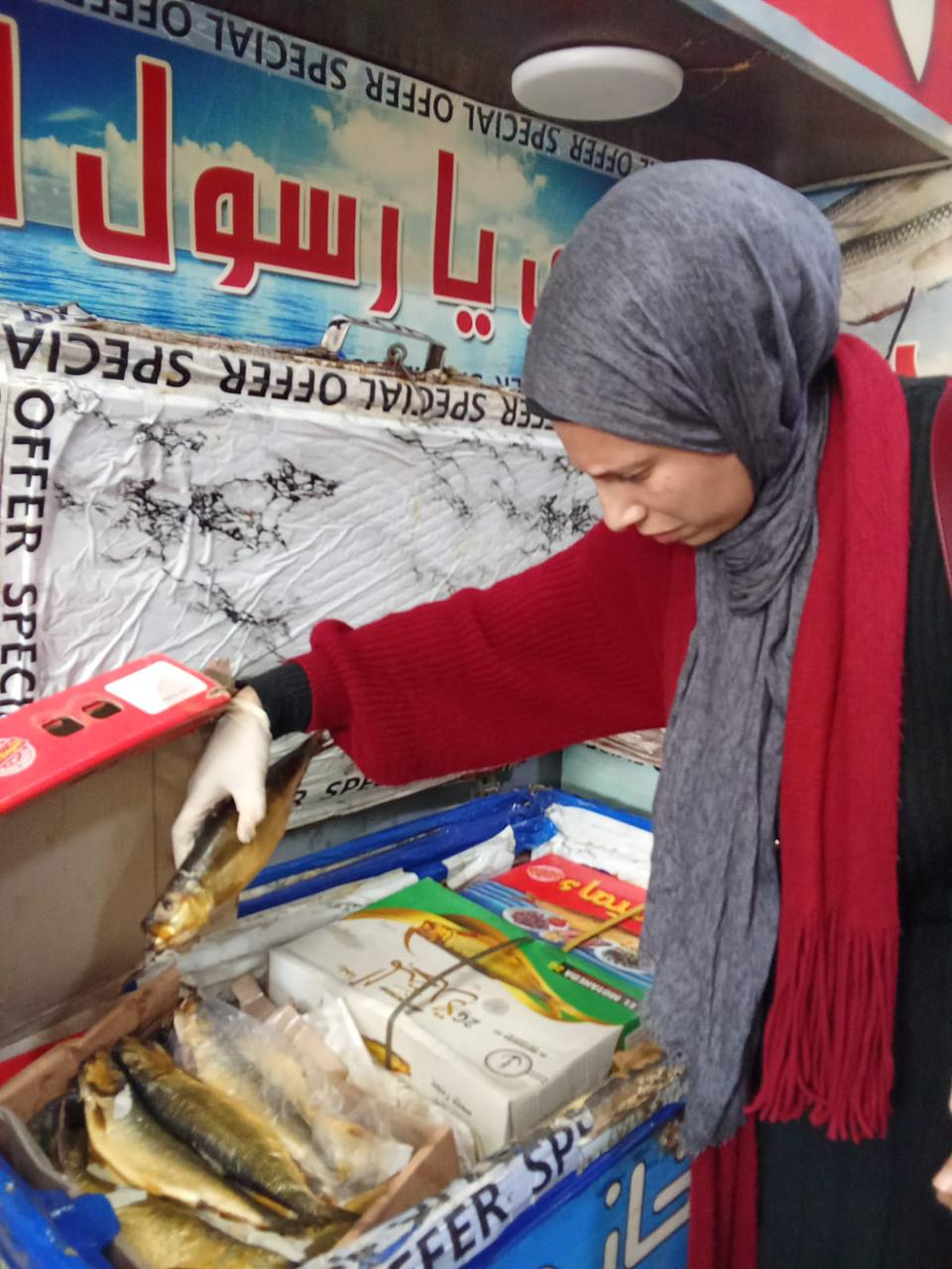 جانب من الحملات التموينية