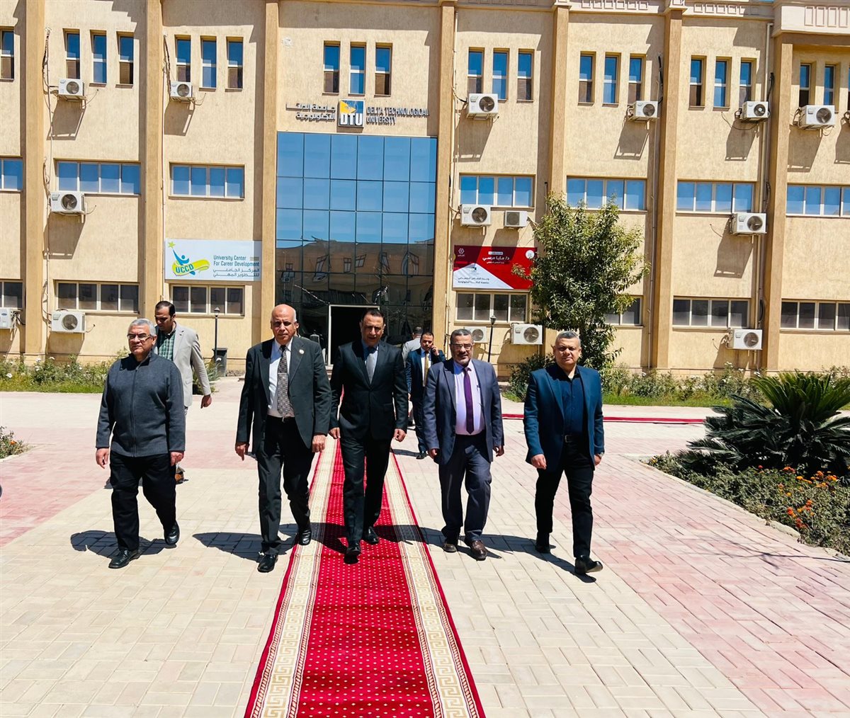 خلال افتتاح وحدة التضامن بجامعة الدلتا التكنولوجية