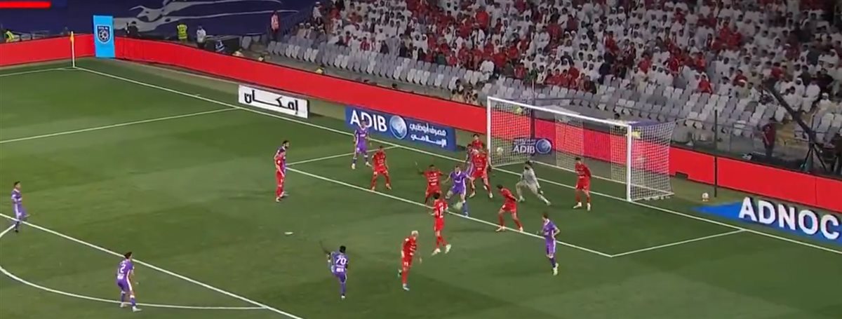 رامي ربيعة يسجل هدف بالكعب
