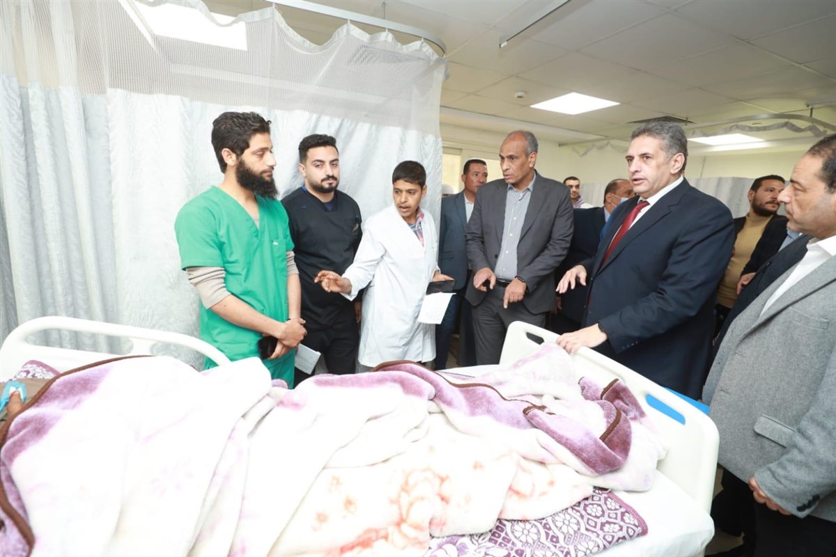 محافظ كفر الشيخ يزور مصابي حادث تصادم&nbsp;