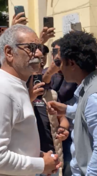 &nbsp;سيد رجب يشارك في جنازة والد طليقته بمسجد أسد بن الفرات