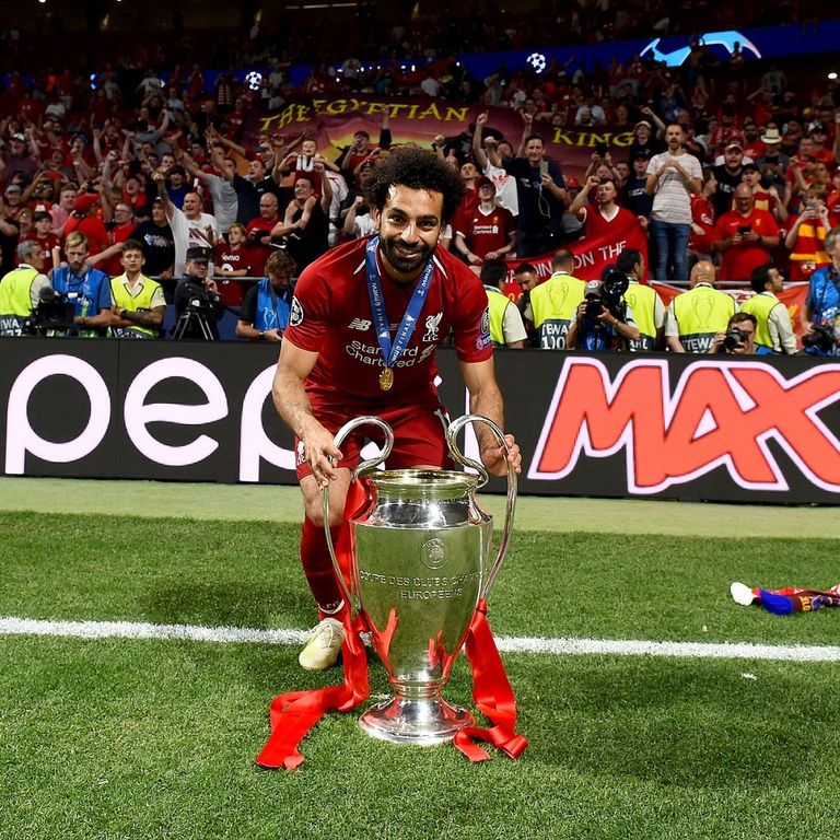 محمد صلاح رفقة لقب دوري أبطال أوروبا