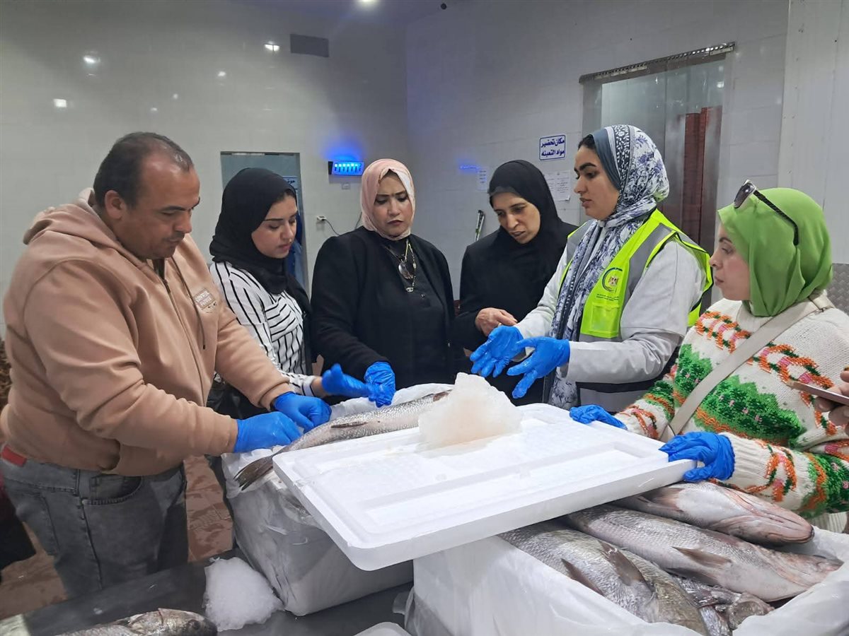 جانب من حملة الطب البيطري بكفر الشيخ