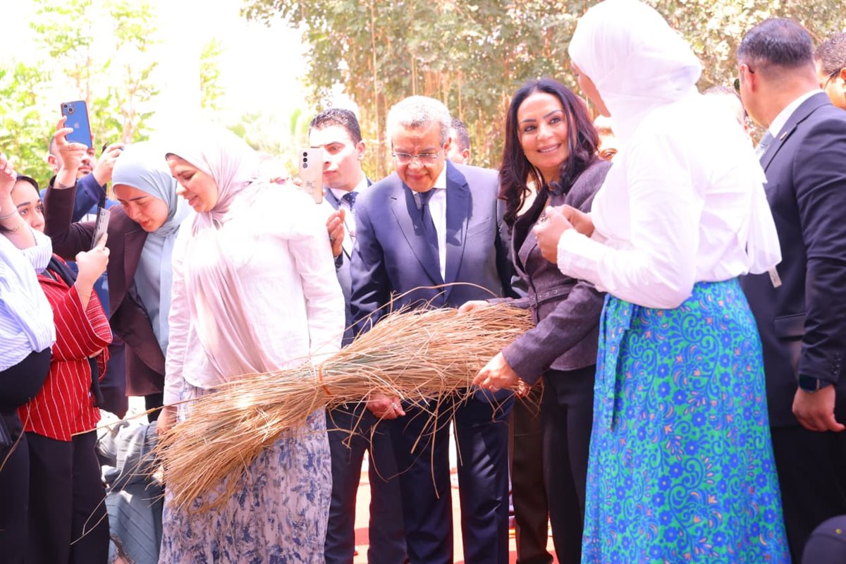 وزيرة التضامن تفتتح فعاليات معرض ديارنا زهور الربيع بالمتحف الزراعي المصري