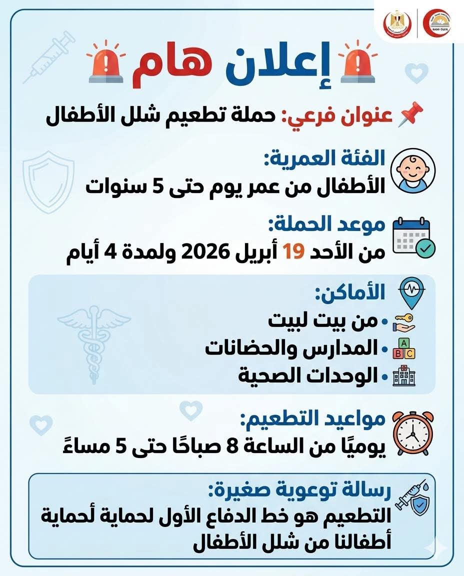 حملة التطعيم ضد شلل الأطفال