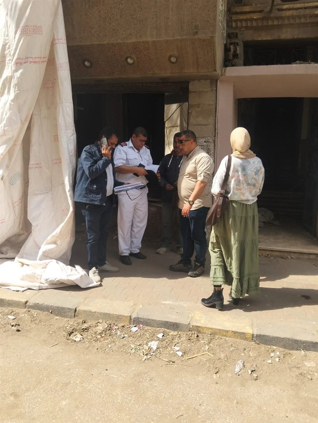 إخلاء عقار يمثل خطر داهم بالمنوفية&nbsp;