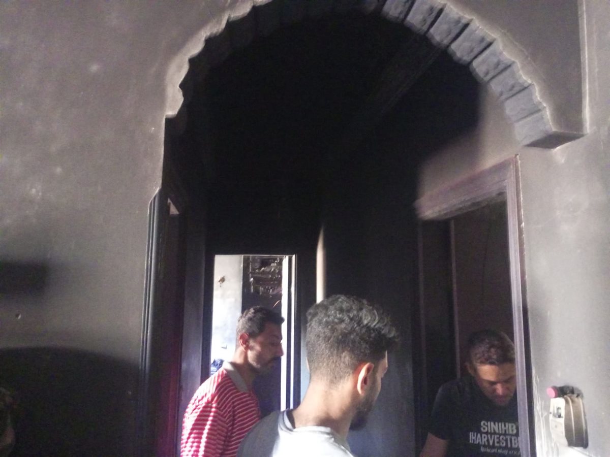 جانب من الحريق 