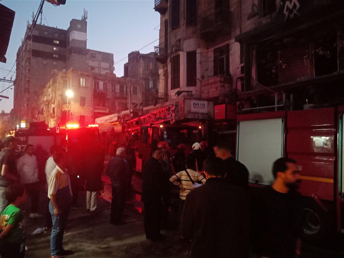 &nbsp;حريق بمحل أدوات كهربائية&nbsp;