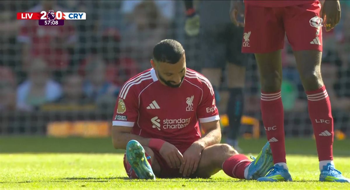 إصابة محمد صلاح في مباراة ليفربول وكريستال بالاس في الدوري الإنجليزي