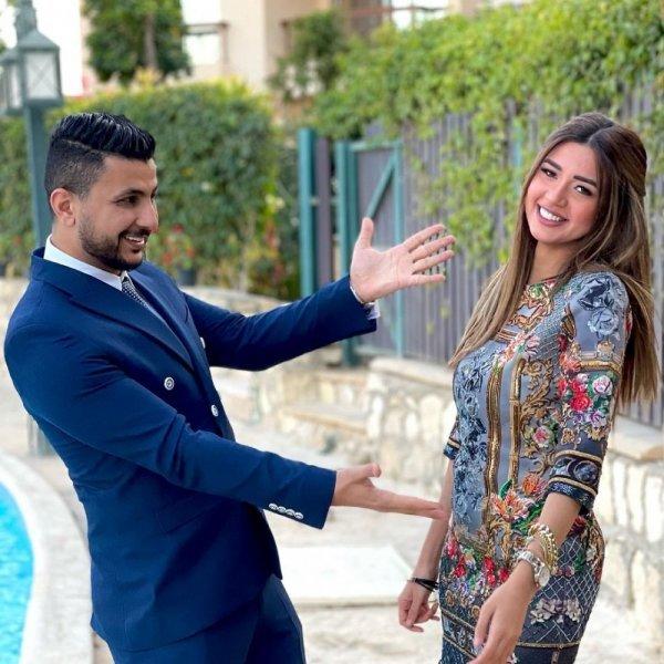 علي غزلان وفرح شعبان&nbsp;