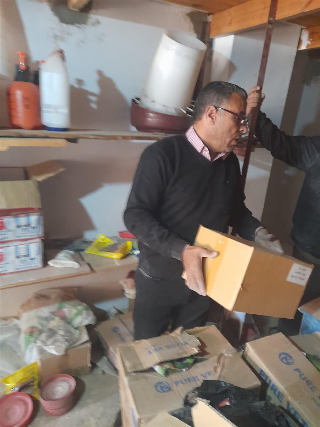 جانب من المضبوطات في الحملة&nbsp;