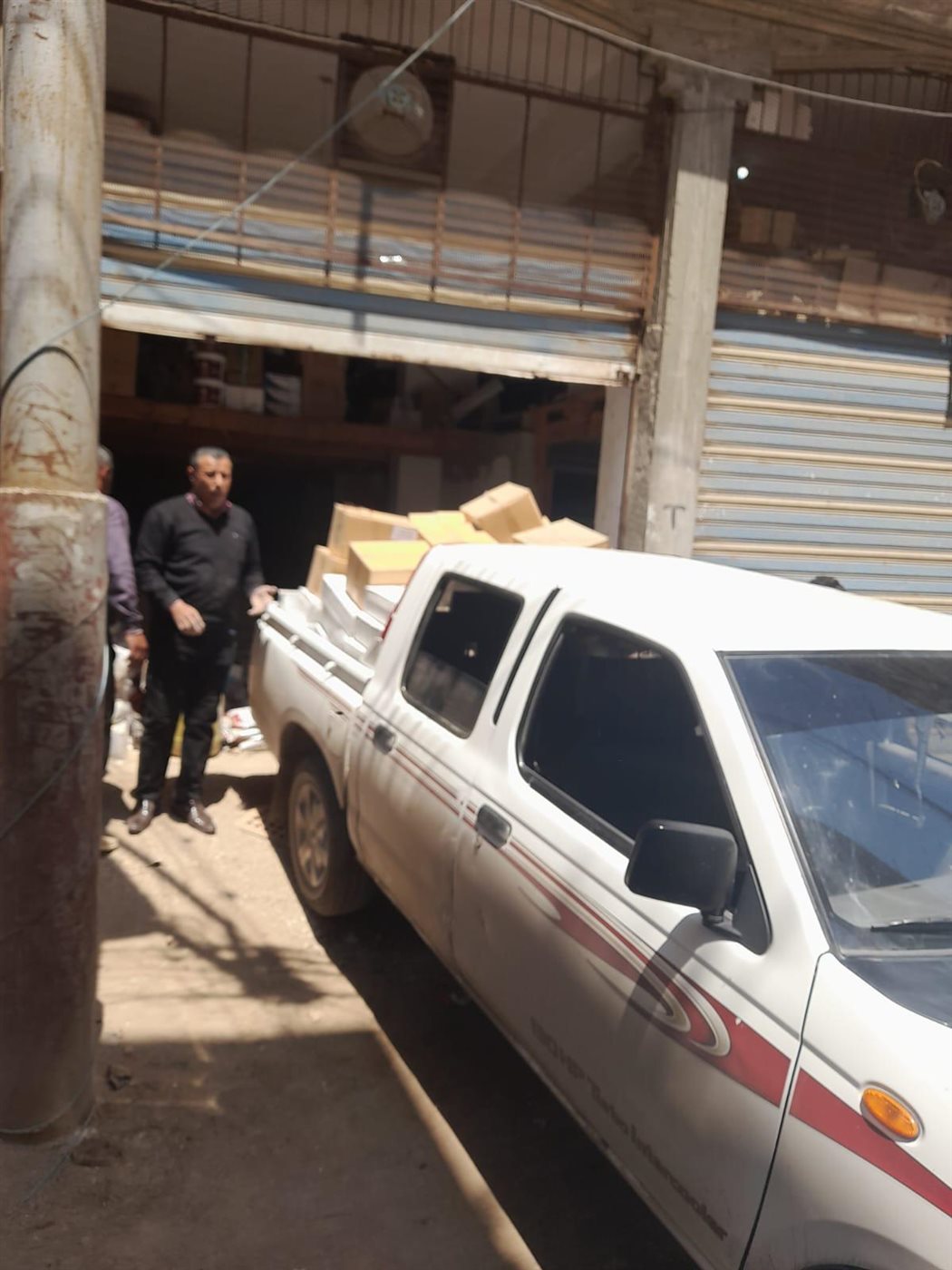 جانب من المضبوطات في الحملة